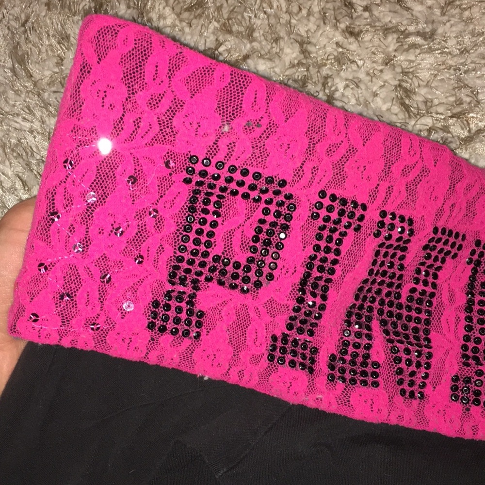 Victoria’s Secret PINK Pink Lace Yoga Pants